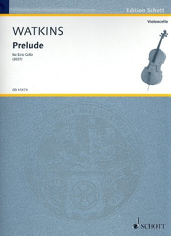 Cover: 9790220127472 | Prelude | for solo cello | Huw Watkins | Buch | 2013