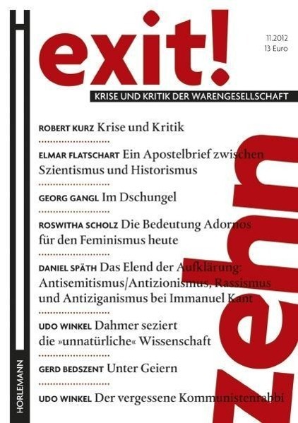 Cover: 9783895023460 | exit! 10 | Krise und Kritik der Warengesellschaft | Flatschart | Buch