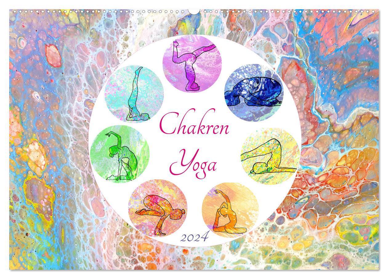 Cover: 9783675555709 | Chakren Yoga (Wandkalender 2024 DIN A2 quer), CALVENDO Monatskalender