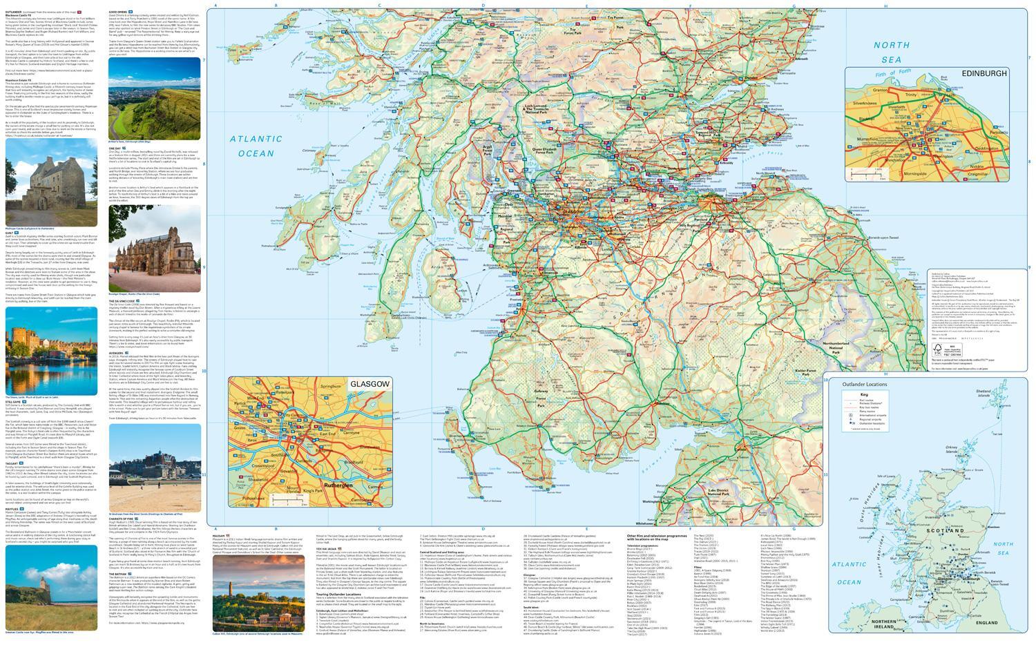 Bild: 9780008602918 | Collins Scotland Film and TV Location Map | Collins Maps | Englisch
