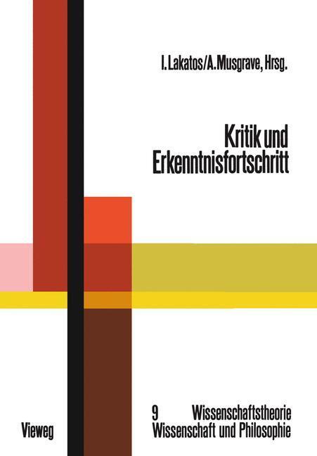 Cover: 9783528083335 | Kritik und Erkenntnisfortschritt | Imre Lakatos | Taschenbuch | xi