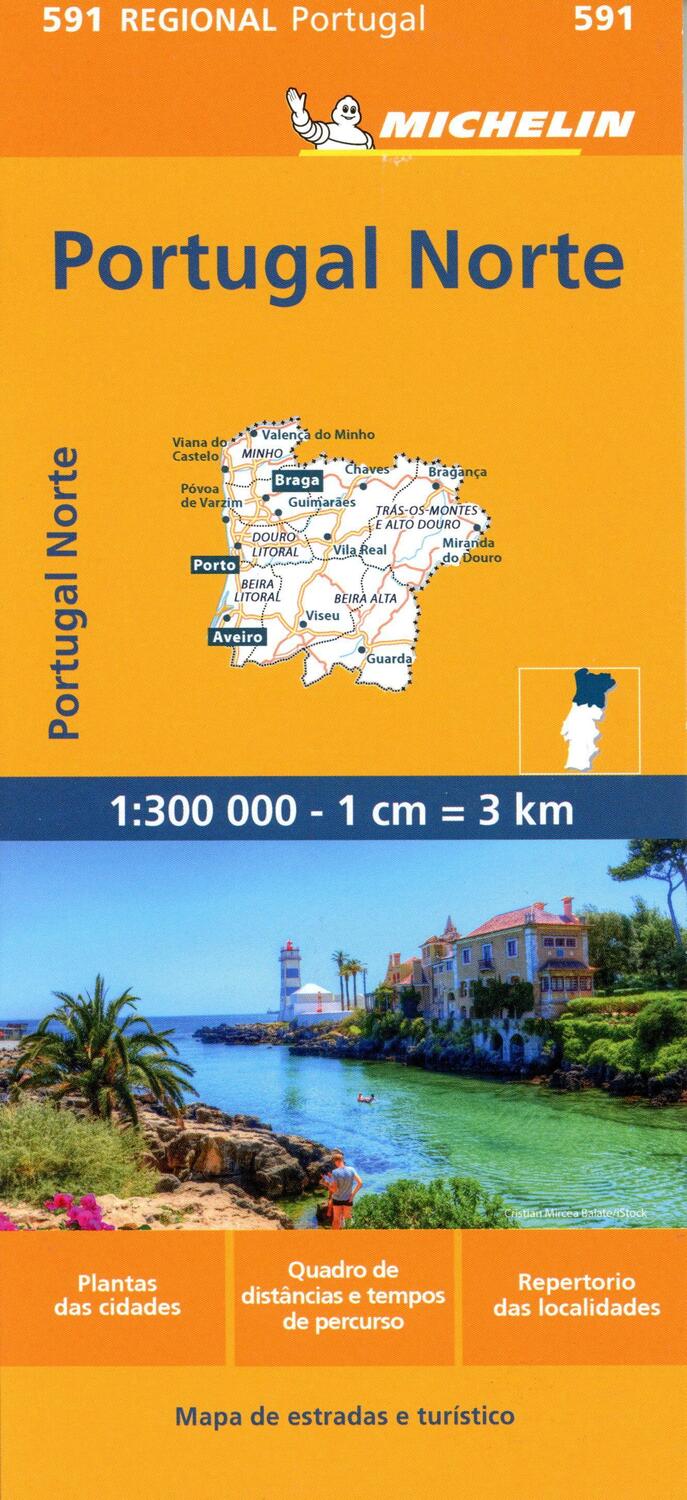 Cover: 9782067184732 | Michelin Portugal Nord | (Land-)Karte | MICHELIN Regionalkarten | 1 S.