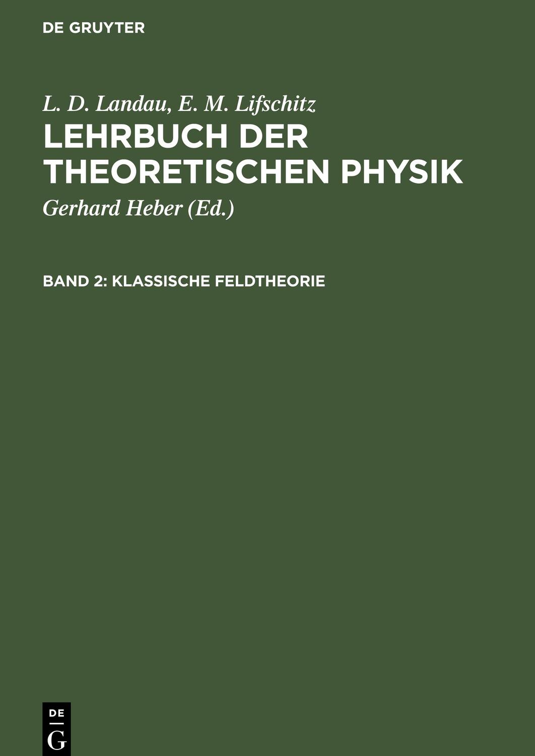 Cover: 9783112569078 | Klassische Feldtheorie | L. D. Landau (u. a.) | Buch | Deutsch