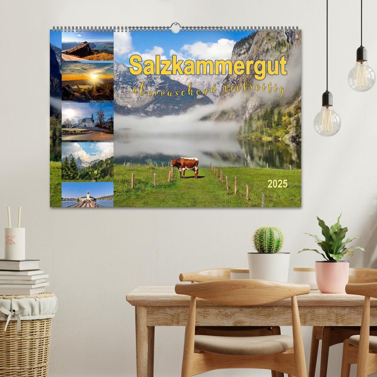 Bild: 9783435458318 | Salzkammergut, überraschend vielseitig (Wandkalender 2025 DIN A2...