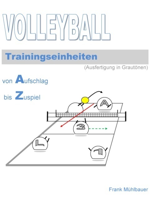 Cover: 9783743104051 | Volleyball Trainingseinheiten | Illustrationen in Grautönen | Buch