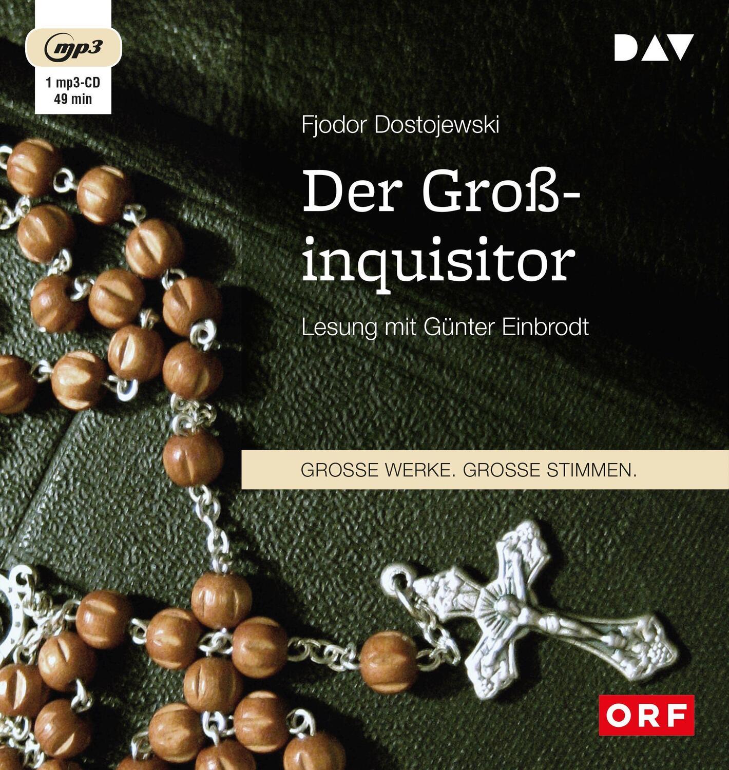 Cover: 9783742402097 | Der Großinquisitor | Fjodor Michailowitsch Dostojewski | MP3 | Deutsch