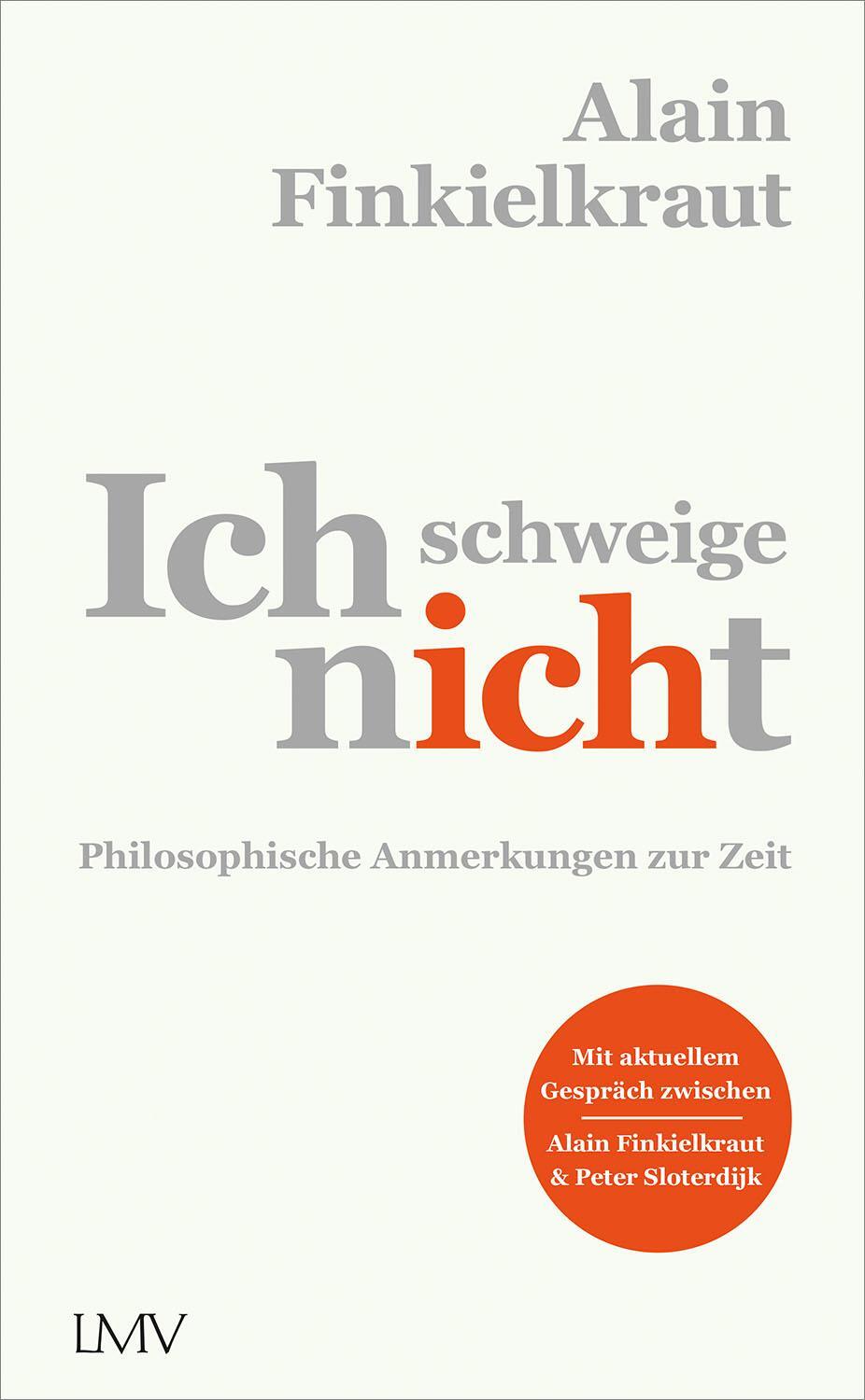 Cover: 9783784436067 | Ich schweige nicht | Philosophische Anmerkungen zur Zeit | Buch | 2021