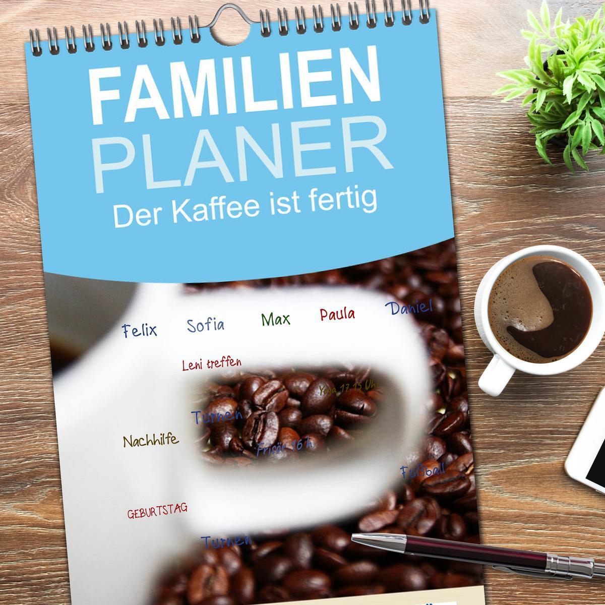 Bild: 9783457119242 | Familienplaner 2025 - Der Kaffee ist fertig mit 5 Spalten...