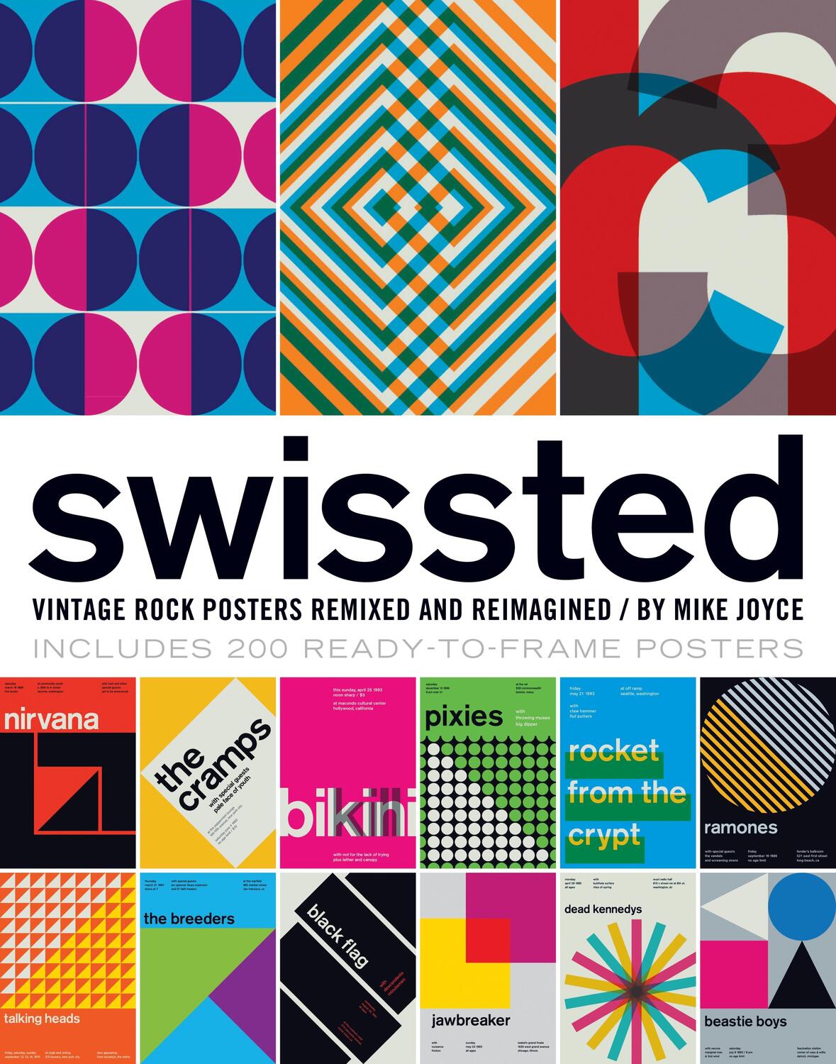 Cover: 9781594746116 | Swissted | Vintage Rock Posters Remixed and Reimagined | Mike Joyce