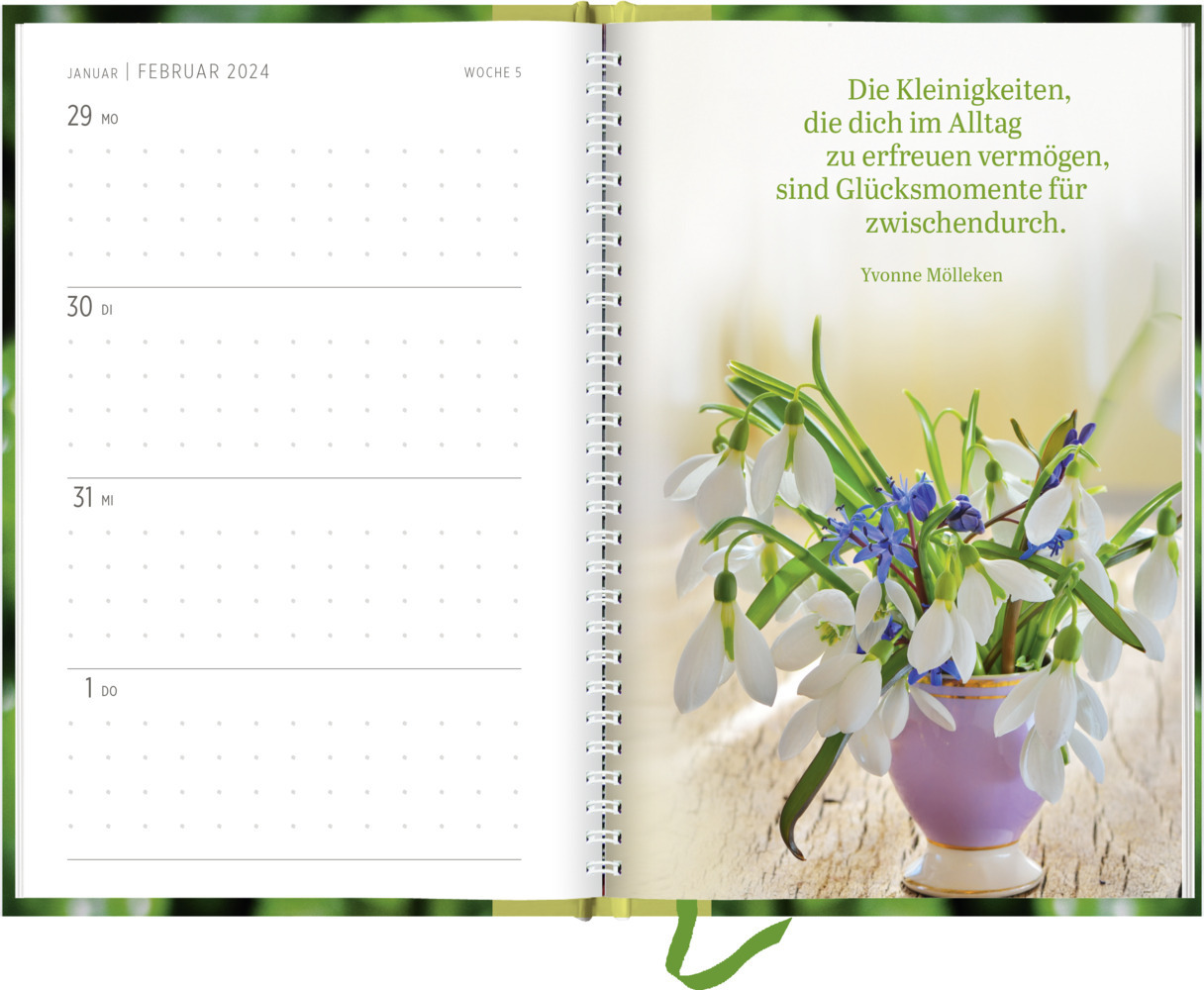 Bild: 4036442010471 | Buchkalender 2024: Glücksmomente | Groh Verlag | Kalender | 144 S.