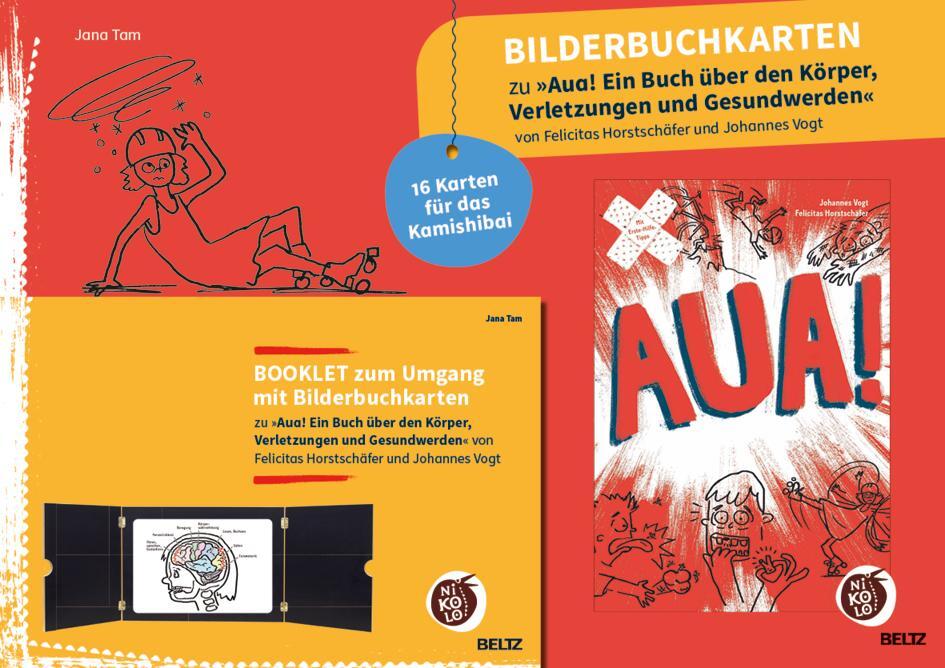 Cover: 4019172600167 | Bilderbuchkarten »Aua! Ein Buch über den Körper, Verletzungen und...