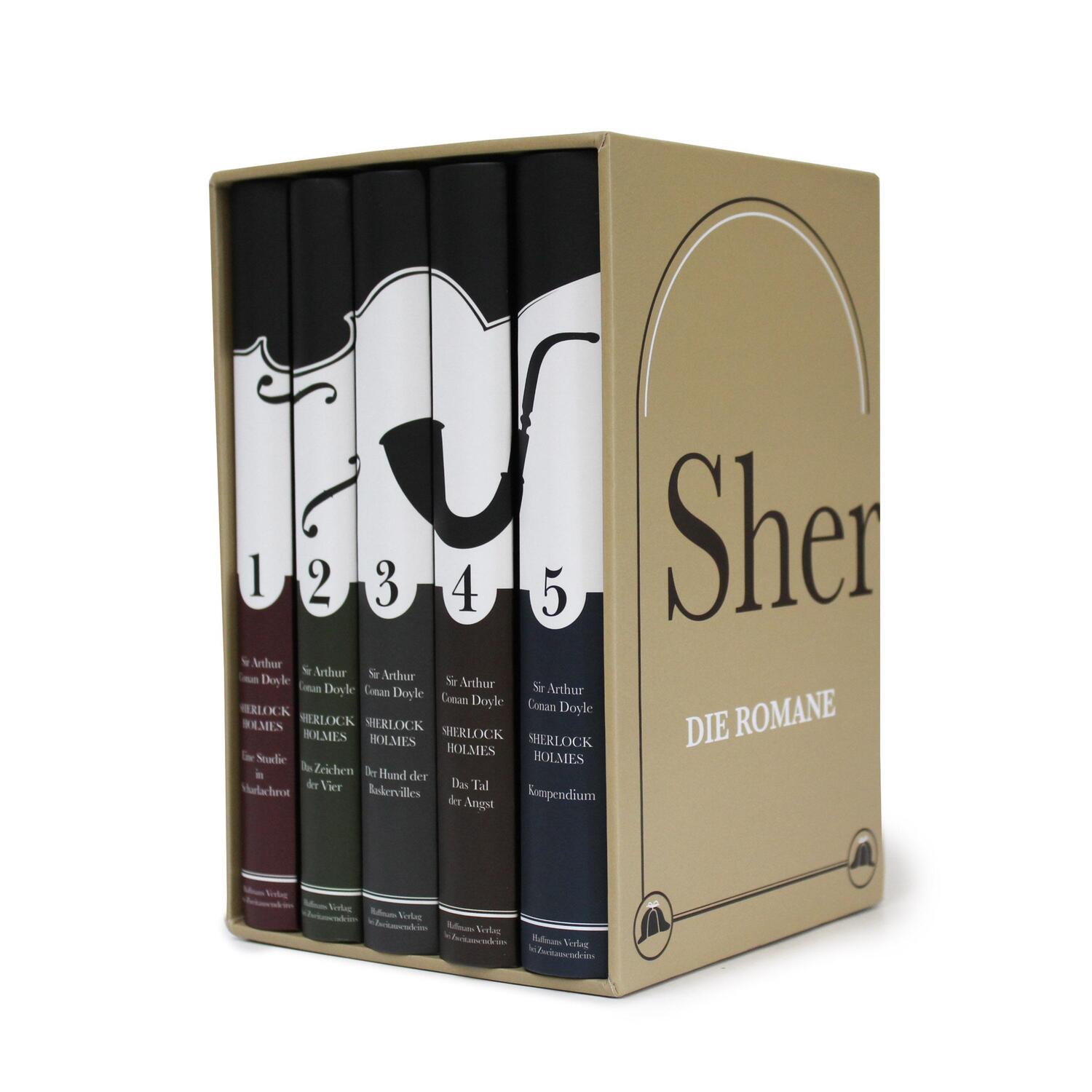 Cover: 9783960220176 | Sherlock Holmes - Die Romane. | Leipziger Ausgabe in fünf Bänden