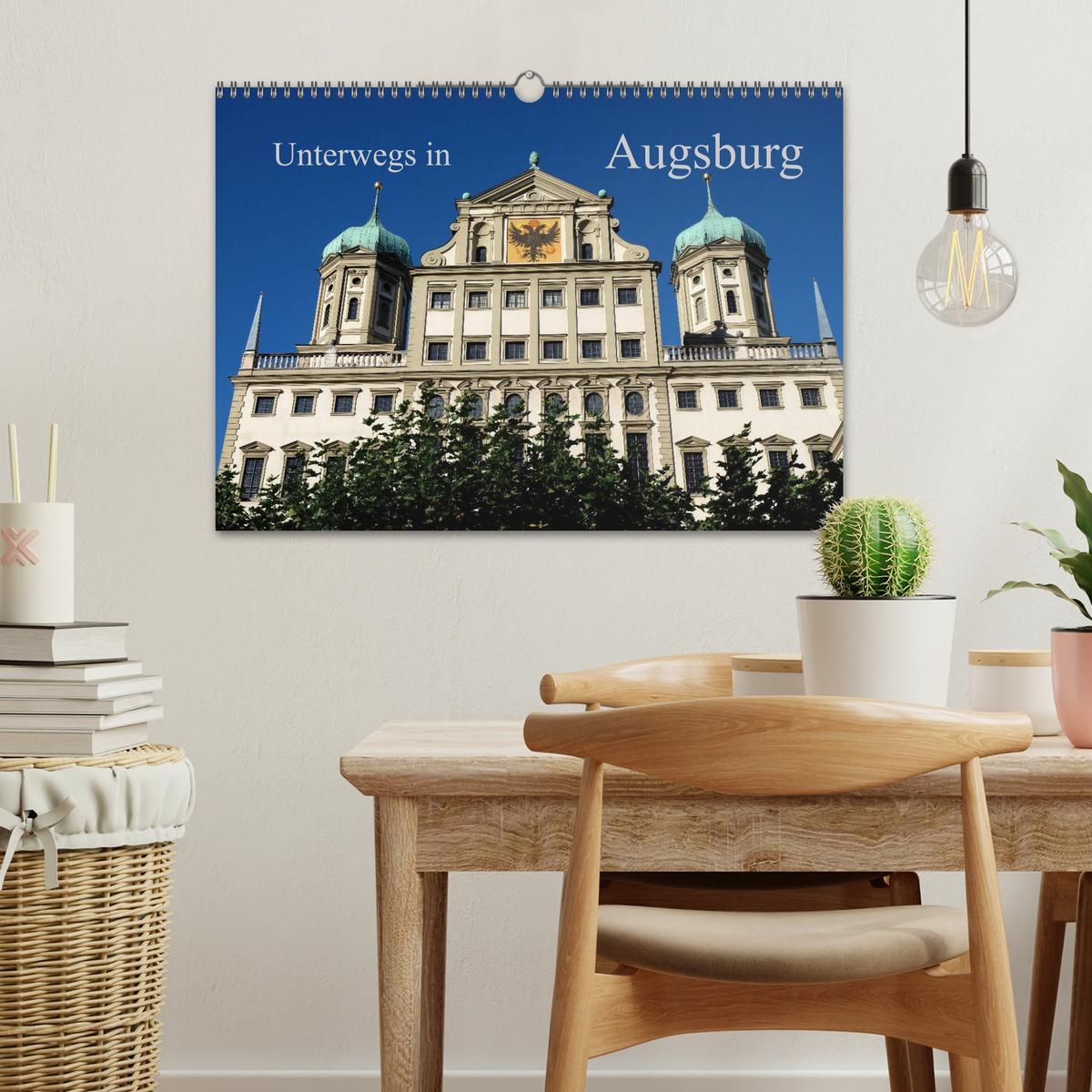 Bild: 9783435370498 | Unterwegs in Augsburg (Wandkalender 2025 DIN A3 quer), CALVENDO...