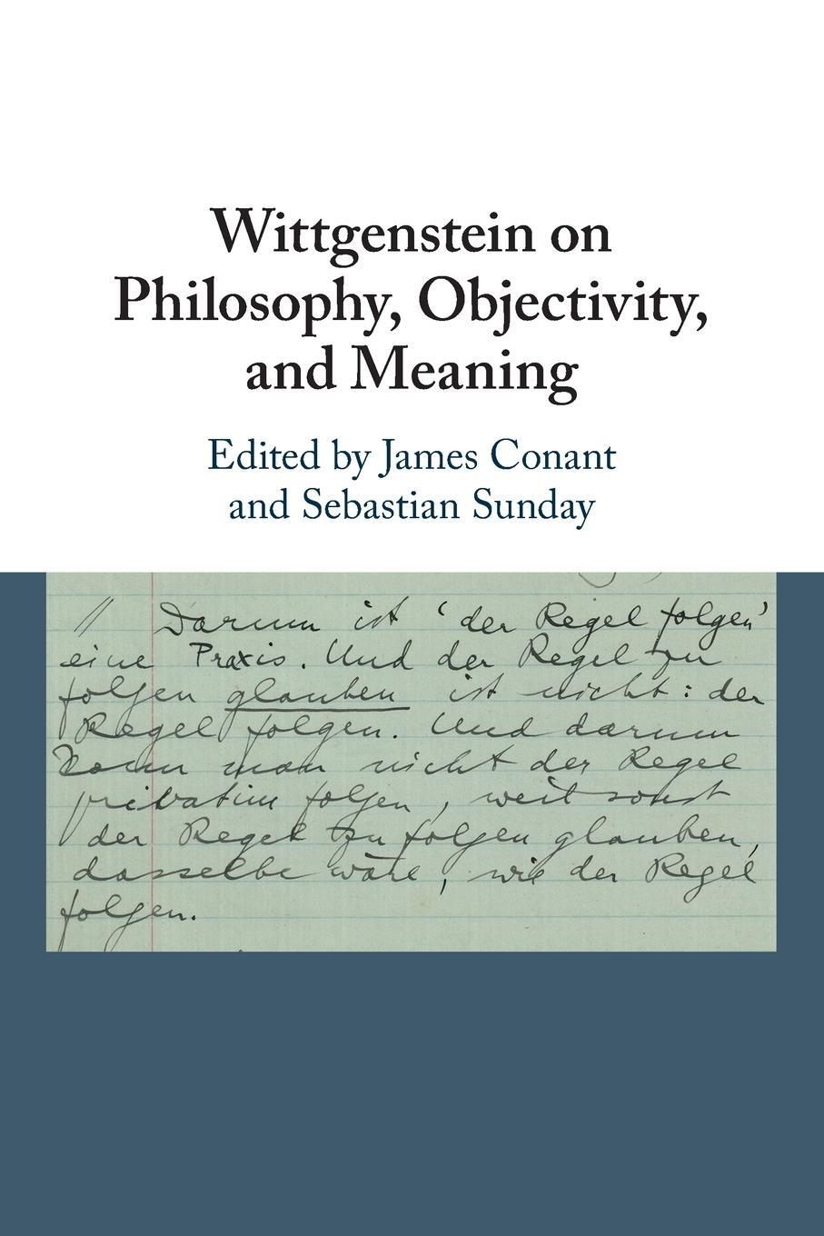 Cover: 9781316645406 | Wittgenstein on Philosophy, Objectivity, and Meaning | Sunday | Buch