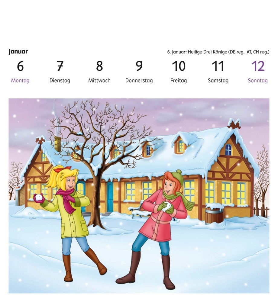 Bild: 9783129497654 | Bibi &amp; Tina: Pferde-Kalender 2025 | Taschenbuch | 54 S. | Deutsch