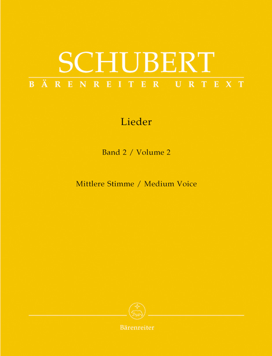 Cover: 9790006530434 | Lieder 2 | Mittlere Stimme - Bärenreiter Urtext, Noten | Schubert