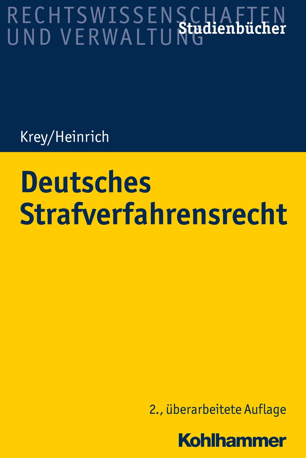 Cover: 9783170298729 | Deutsches Strafverfahrensrecht | Volker Krey (u. a.) | Taschenbuch
