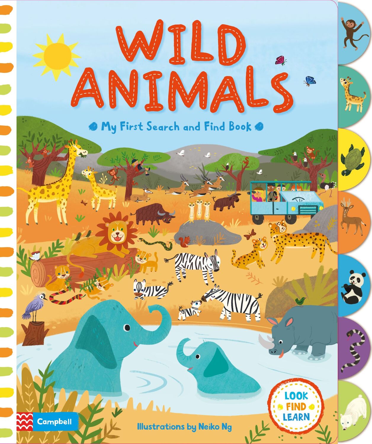 Cover: 9781447277279 | Wild Animals | Neiko Ng | My First Search and Find | Papp-Bilderbuch