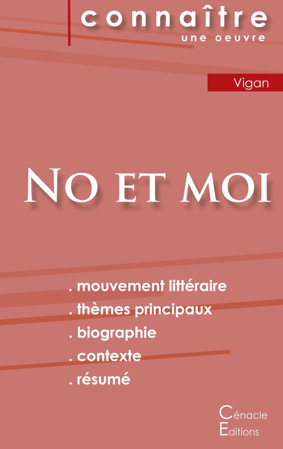 Cover: 9782367888637 | Fiche de lecture No et moi de Delphine de Vigan (Analyse littéraire...