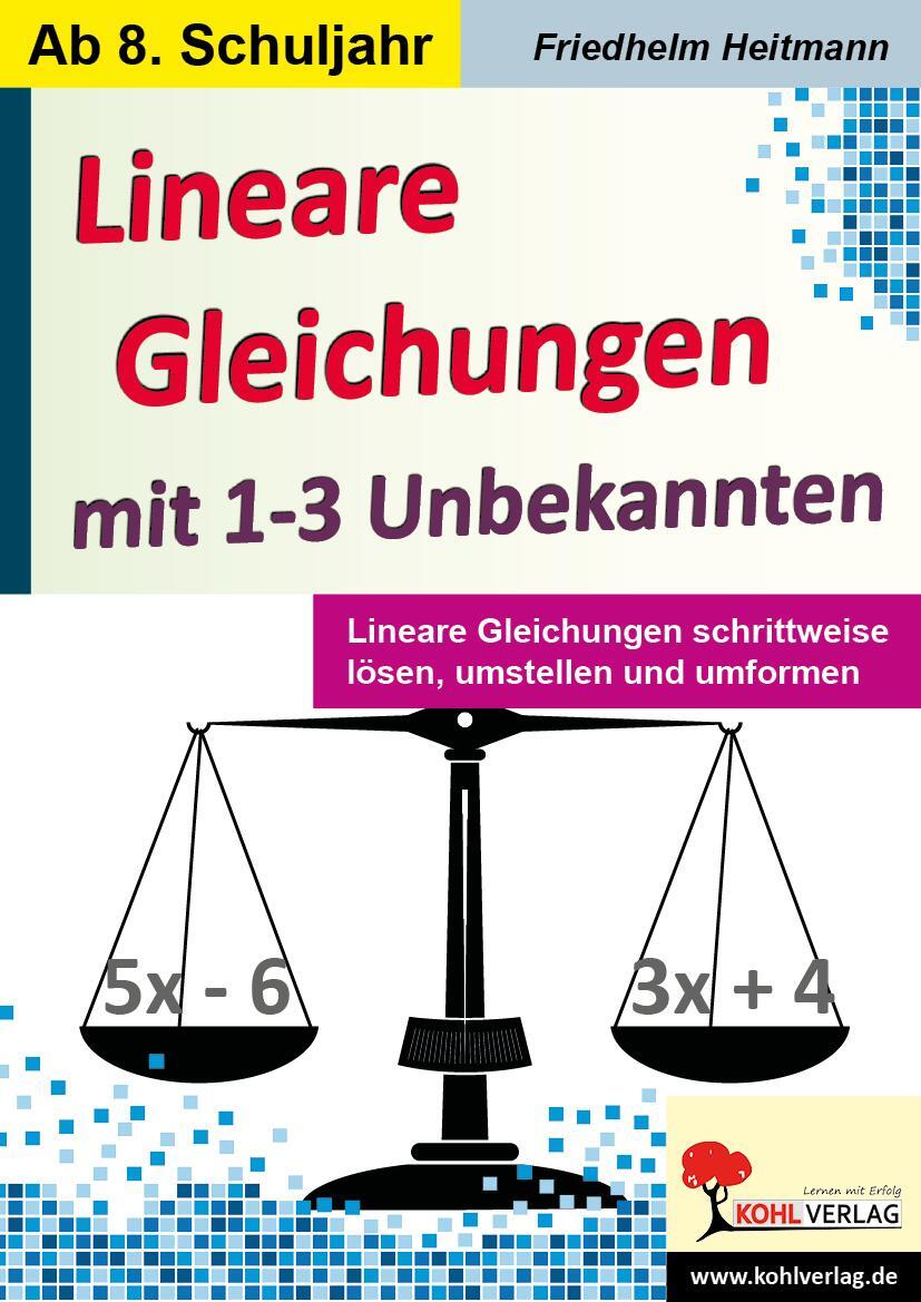 Cover: 9783960404064 | Lineare Gleichungen mit 1-3 Unbekannten | Friedhelm Heitmann | Buch
