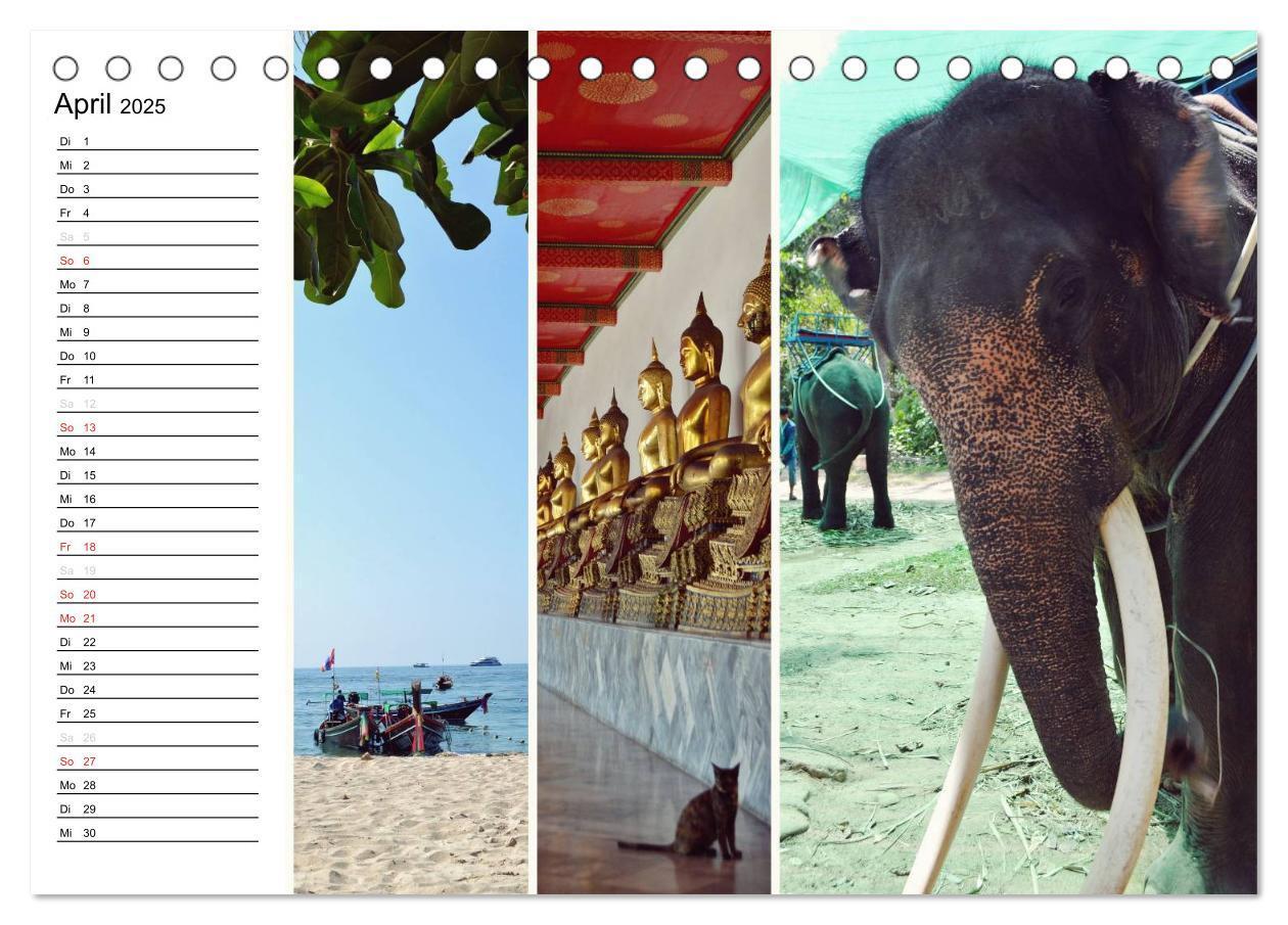 Bild: 9783435669042 | Das bunte Leben in Thailand (Tischkalender 2025 DIN A5 quer),...