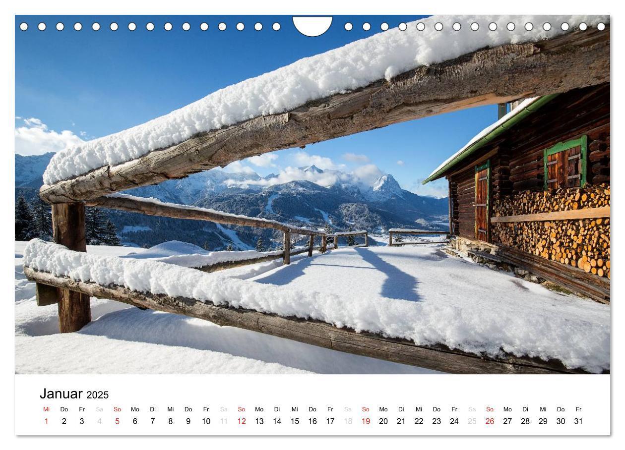 Bild: 9783435591466 | Zugspitz-Impressionen (Wandkalender 2025 DIN A4 quer), CALVENDO...