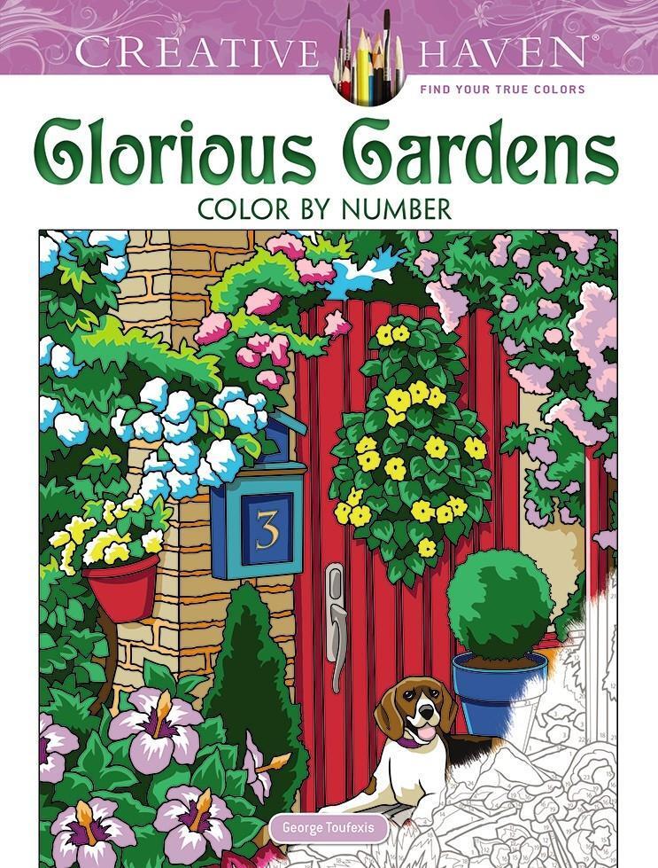 Cover: 9780486836690 | Creative Haven Glorious Gardens Color by Number Coloring Book | Buch