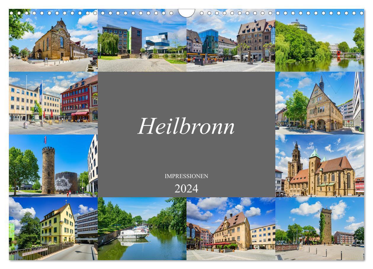Cover: 9783675989863 | Heilbronn Impressionen (Wandkalender 2024 DIN A3 quer), CALVENDO...