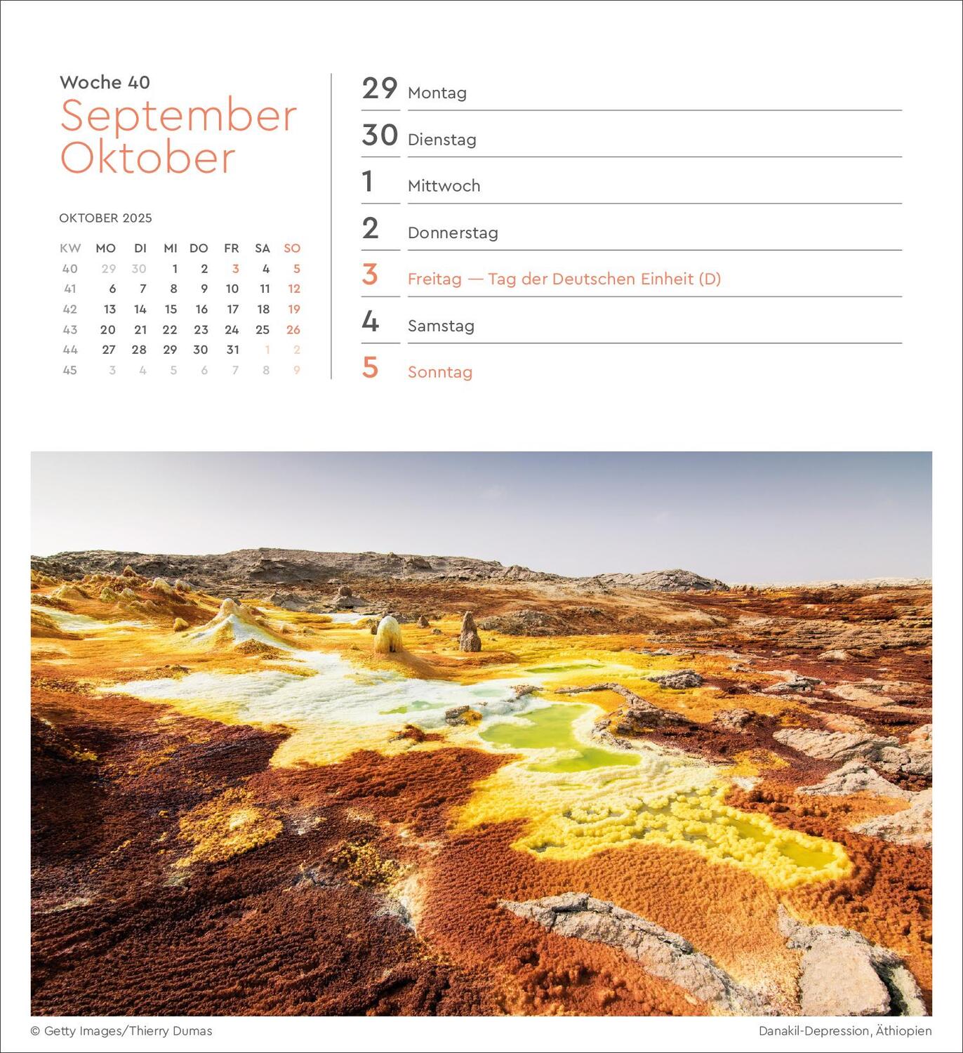 Bild: 9783965913882 | Farben der Erde - KUNTH Postkartenkalender 2025 | Kalender | 53 S.