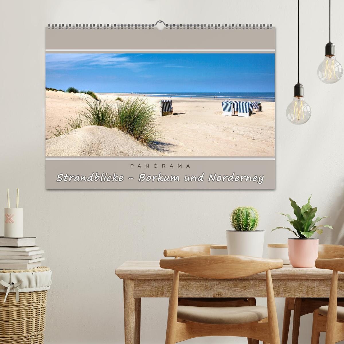 Bild: 9783435485123 | Strandblicke Borkum und Norderney (Wandkalender 2025 DIN A2 quer),...