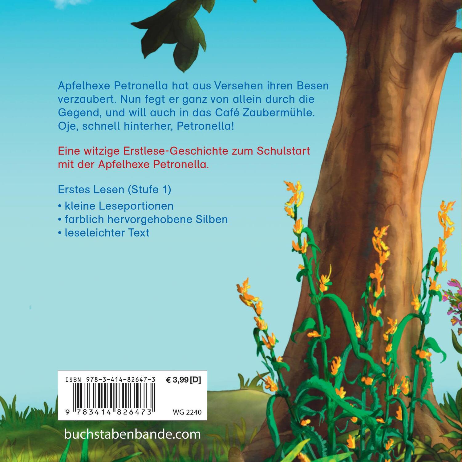 Bild: 9783414826473 | Erstes Lesen mit Petronella Apfelmus | Der Zauber-Sauber-Besen | 24 S.