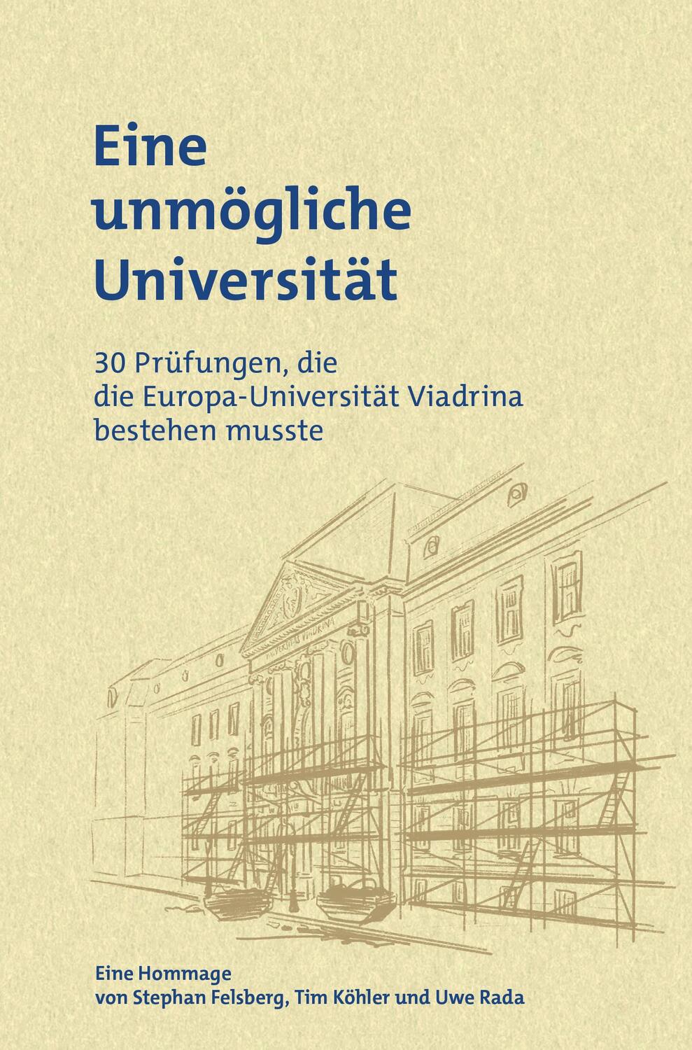 Cover: 9783864082917 | Eine unmögliche Universität | Stephan Felsberg (u. a.) | Taschenbuch