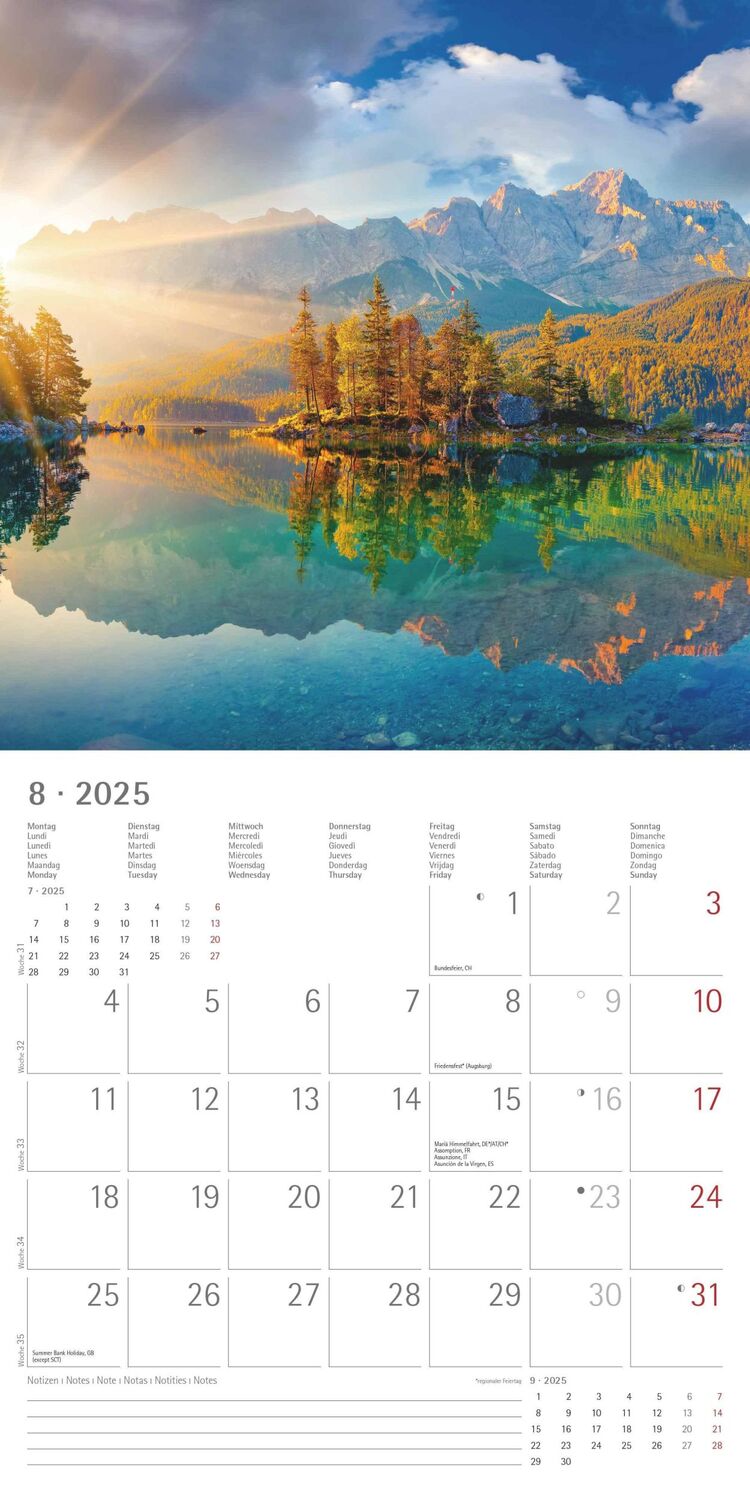 Bild: 4251732340902 | Sunny Moments 2025 - Broschürenkalender 30x30 cm (30x60 geöffnet) -...