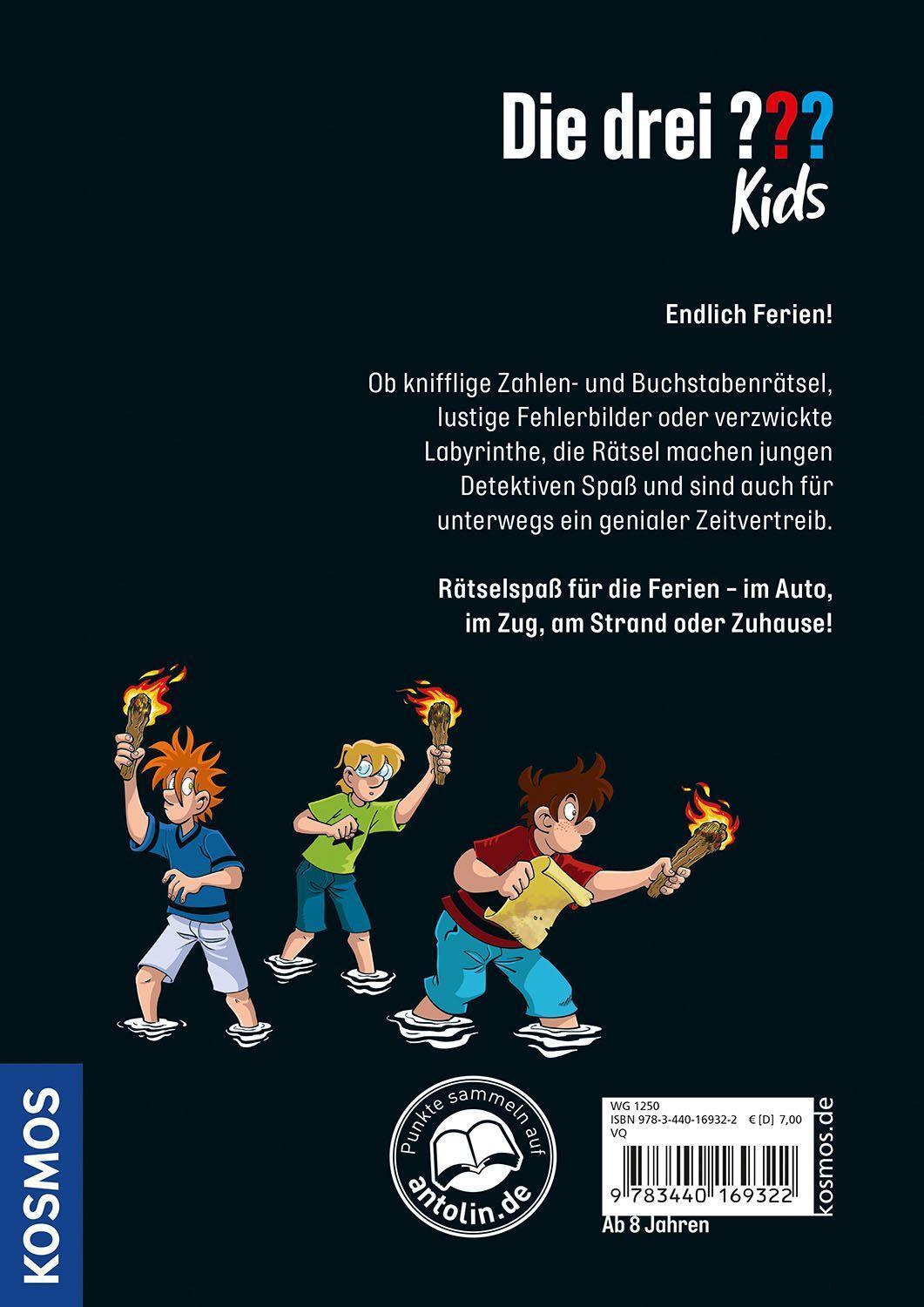 Bild: 9783440169322 | Die drei ??? Kids Ferienrätselbuch | mit Mini-Krimi | Ulf Blanck