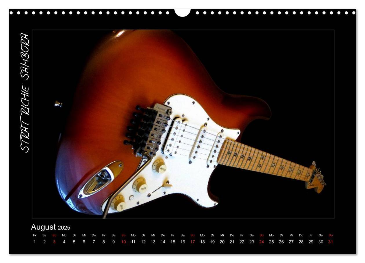 Bild: 9783435752485 | ROCKGITARREN in Szene gesetzt (Wandkalender 2025 DIN A3 quer),...