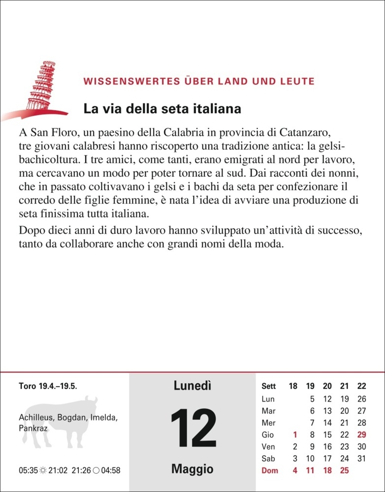 Bild: 9783840033629 | Italienisch Sprachkalender 2025 - Italienisch lernen leicht gemacht...