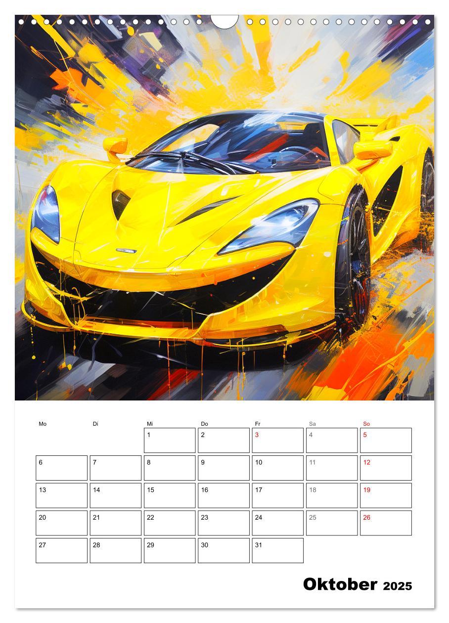 Bild: 9783435863266 | Sportauto Paintings (Wandkalender 2025 DIN A3 hoch), CALVENDO...