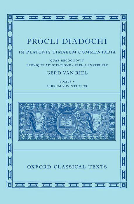 Cover: 9780192856074 | Proclus: Commentary on Timaeus, Book 5 (Procli Diadochi, in...