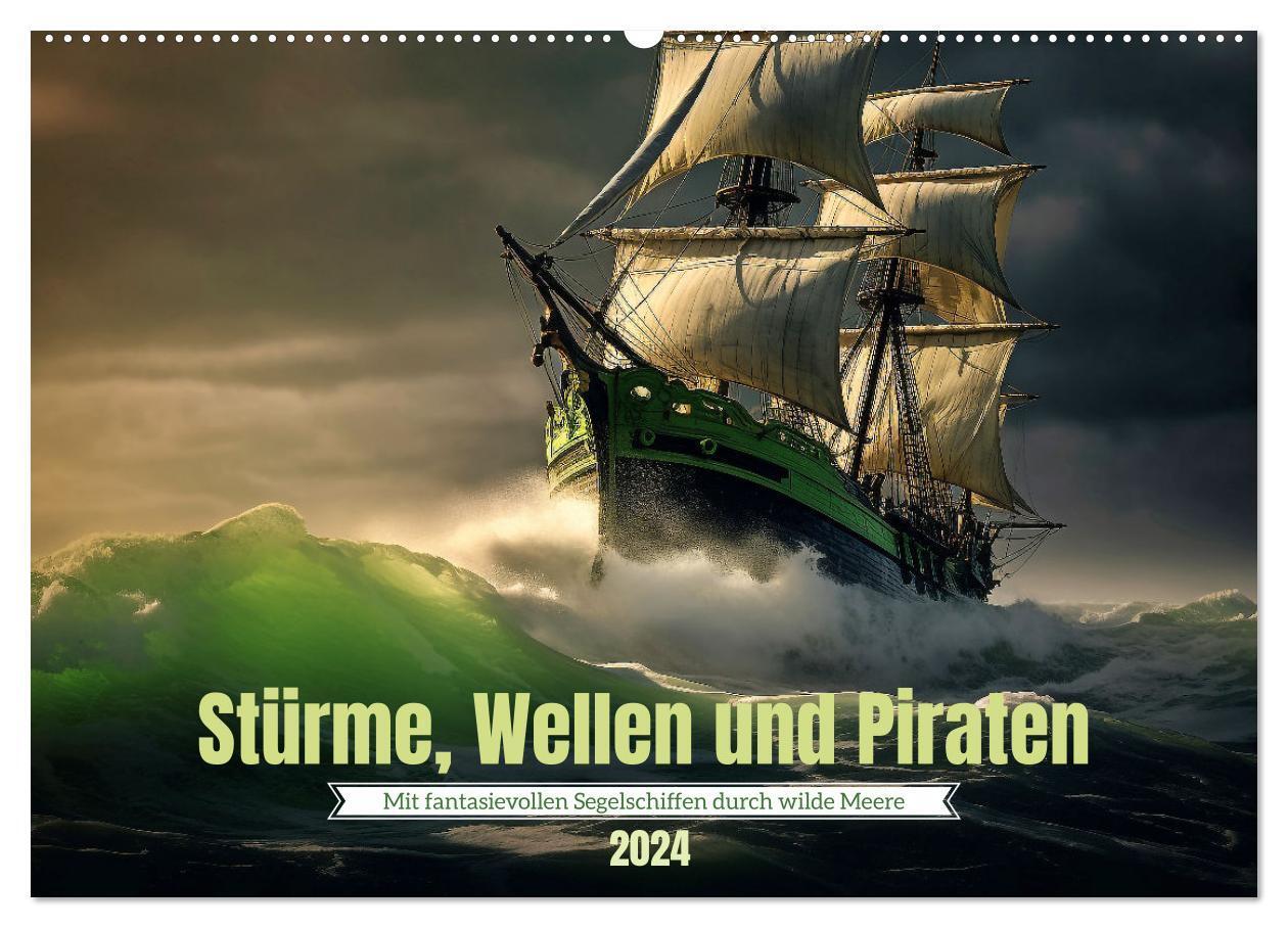 Cover: 9783383639234 | Stürme, Wellen und Piraten (Wandkalender 2024 DIN A2 quer),...
