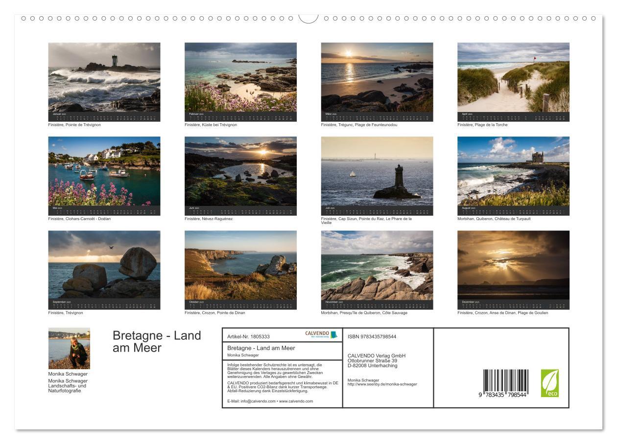 Bild: 9783435798544 | Bretagne - Land am Meer (hochwertiger Premium Wandkalender 2025 DIN...