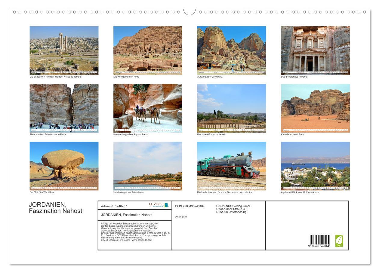 Bild: 9783435243464 | JORDANIEN, Faszination Nahost (Wandkalender 2025 DIN A2 quer),...