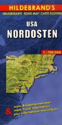 Cover: 9783889891792 | Hildebrand's Urlaubskarte USA Nordosten. USA Northeast. Etats-Unis...