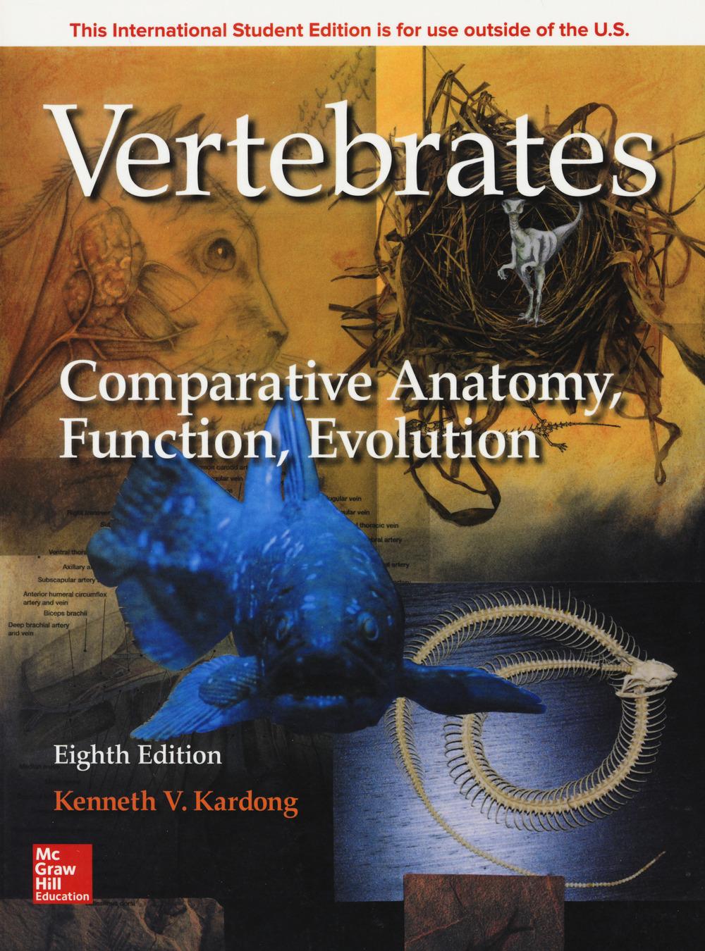 Cover: 9781260092042 | ISE Vertebrates: Comparative Anatomy, Function, Evolution | Kardong