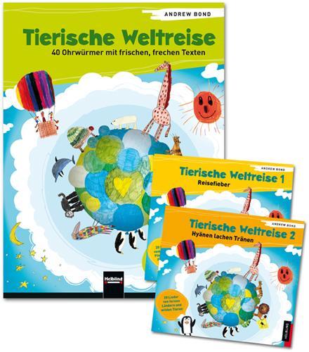 Cover: 9783850619806 | Tierische Weltreise, Paket (Buch und 2 Lieder-CDs) | Andrew Bond