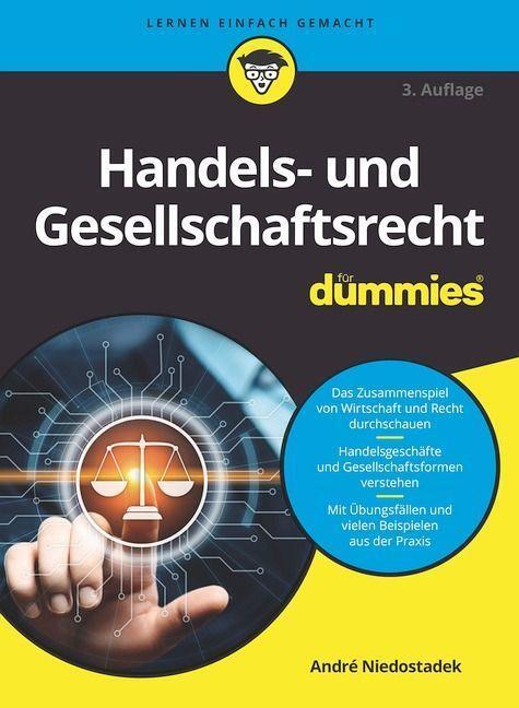 Cover: 9783527718955 | Handels- und Gesellschaftsrecht für Dummies | André Niedostadek | Buch