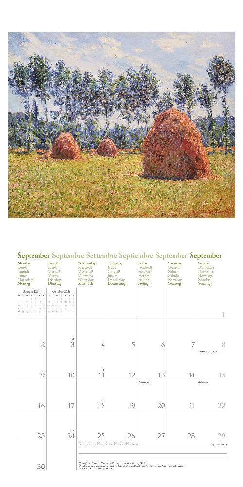 Bild: 4002725986511 | Claude Monet 2024 - Wand-Kalender - Broschüren-Kalender - 30x30 -...