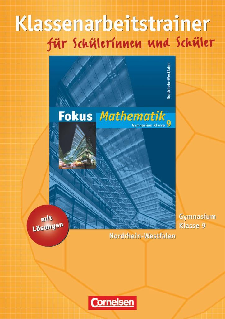 Cover: 9783464541951 | Fokus Mathematik 9. Schuljahr. Klassenarbeitstrainer | Irmgard Wagner