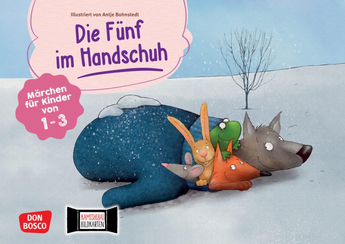 Cover: 4260179516764 | Die Fünf im Handschuh. Kamishibai Bildkartenset | Box | 7 S. | Deutsch