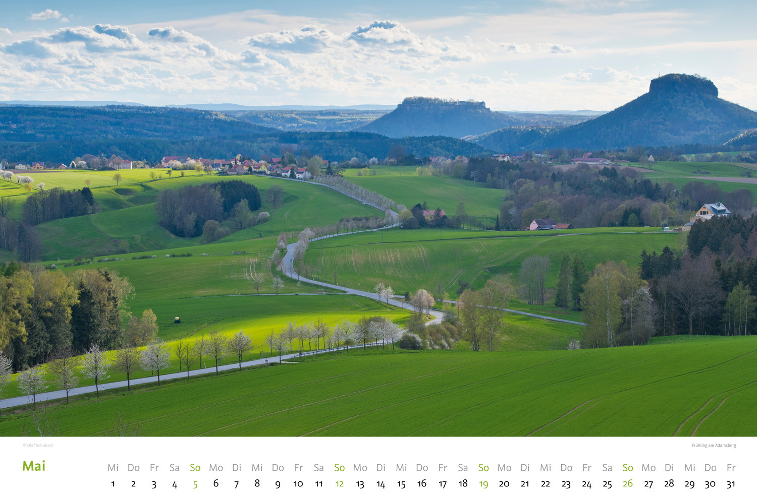Bild: 9783938916490 | Kalender Sächsische &amp; Böhmische Schweiz 2024 | Wandkalender 45 x 30 cm