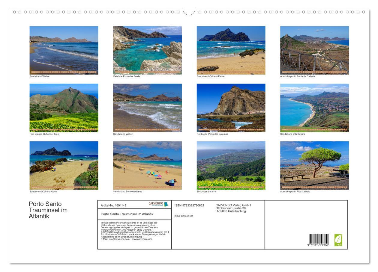 Bild: 9783383790652 | Porto Santo Trauminsel im Atlantik (Wandkalender 2025 DIN A2 quer),...